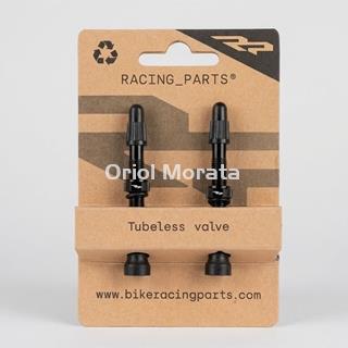 Válvula aluminio negra base cónica 44 mm - Imagen 1